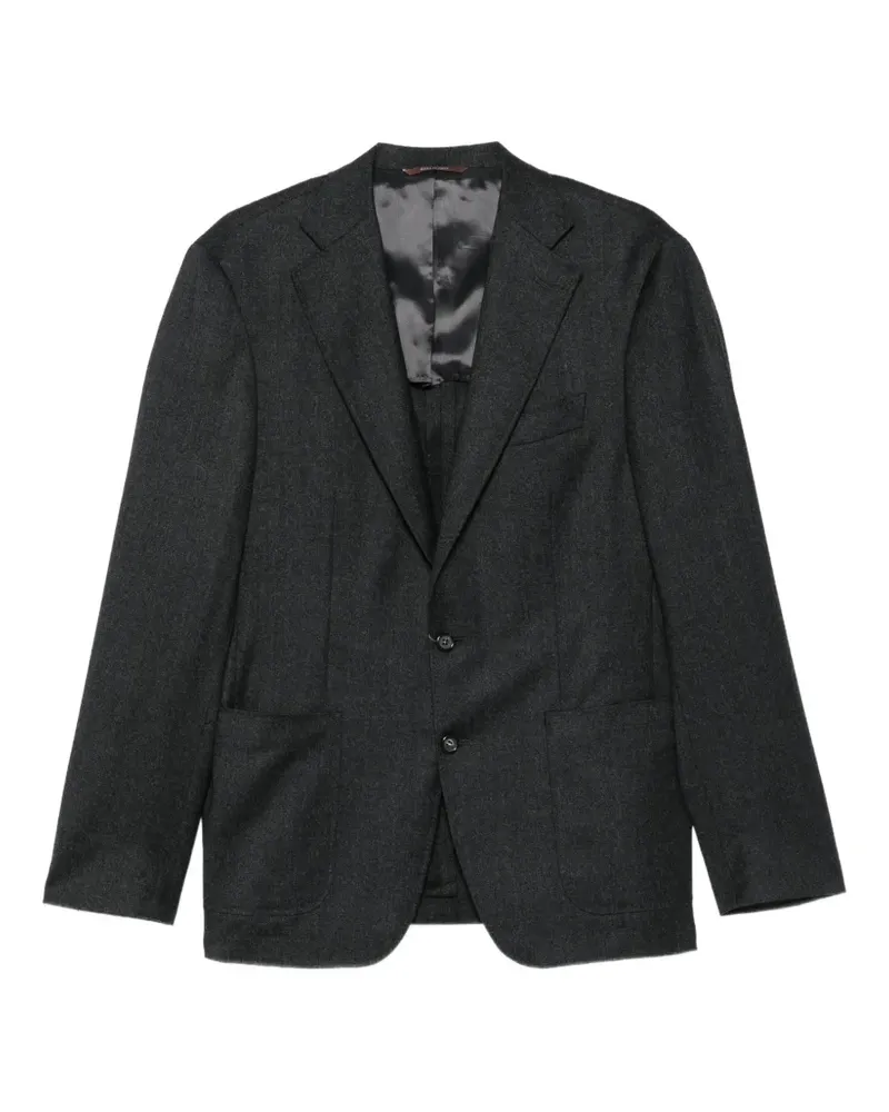 Canali Einreihige Jacke - Grau Grau