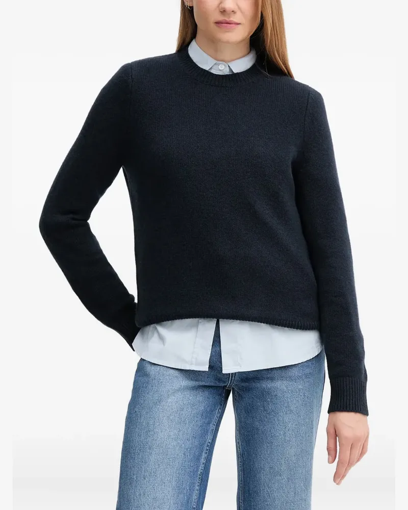 Barbour Gerippter Woodhouse Pullover - Blau Blau