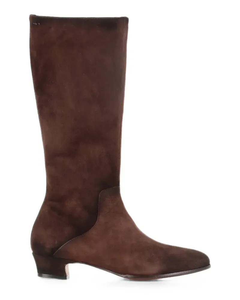 Alexander Hotto Wildlederstiefel mit Reißverschluss - Braun Braun