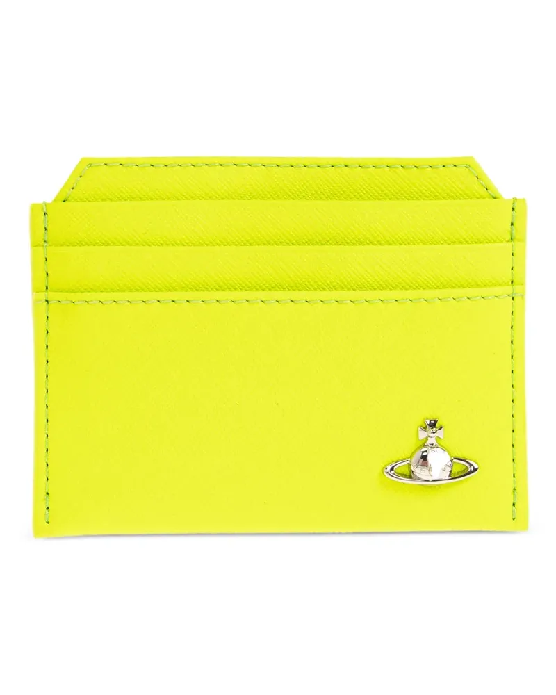 Vivienne Westwood logo-plaque cardholder - Gelb Gelb
