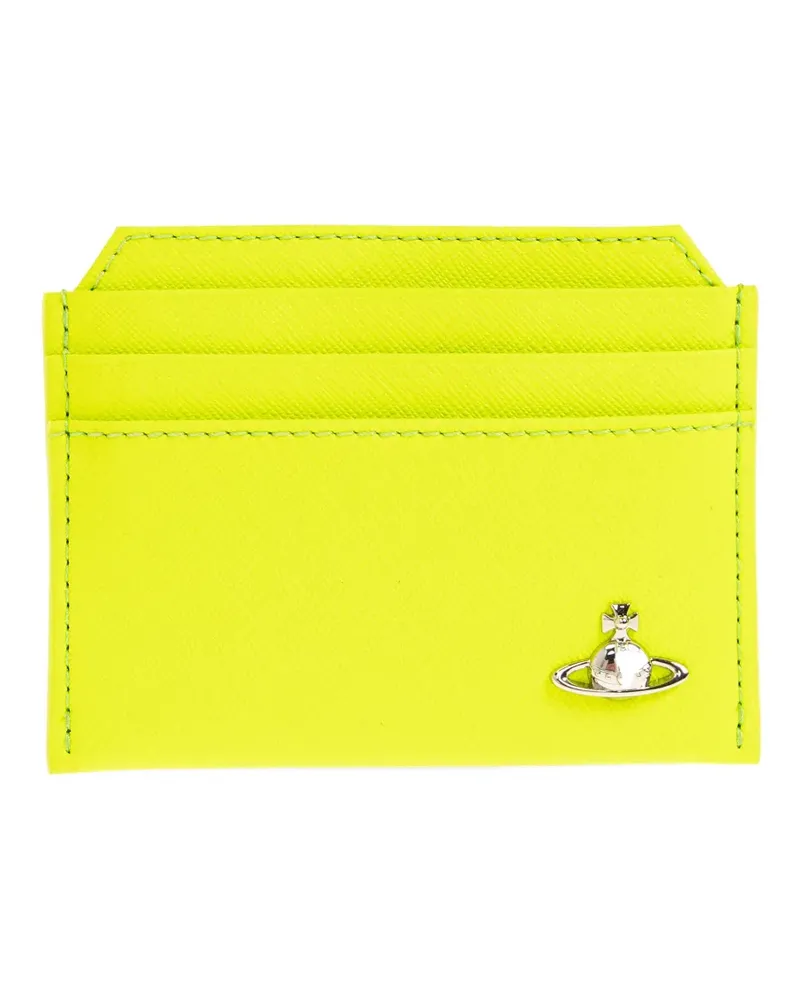 Vivienne Westwood logo-plaque cardholder - Gelb Gelb