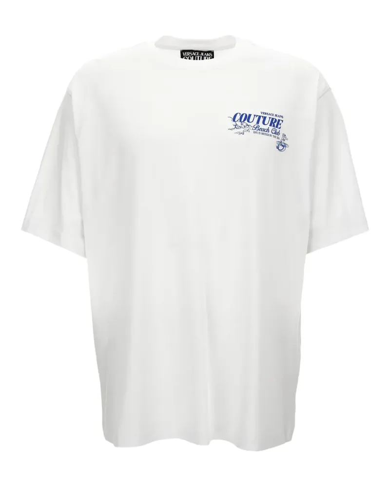 Versace Jeans T-Shirt mit grafischem Print - Weiß Weiß