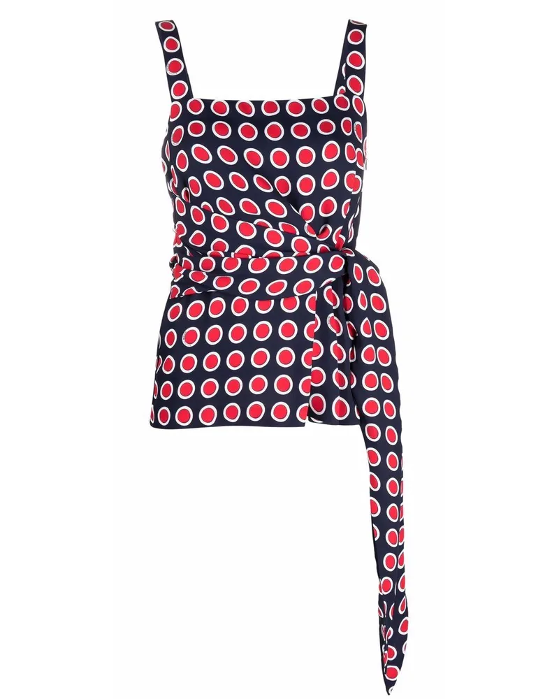 Moschino Gepunktetes Top - Blau Blau