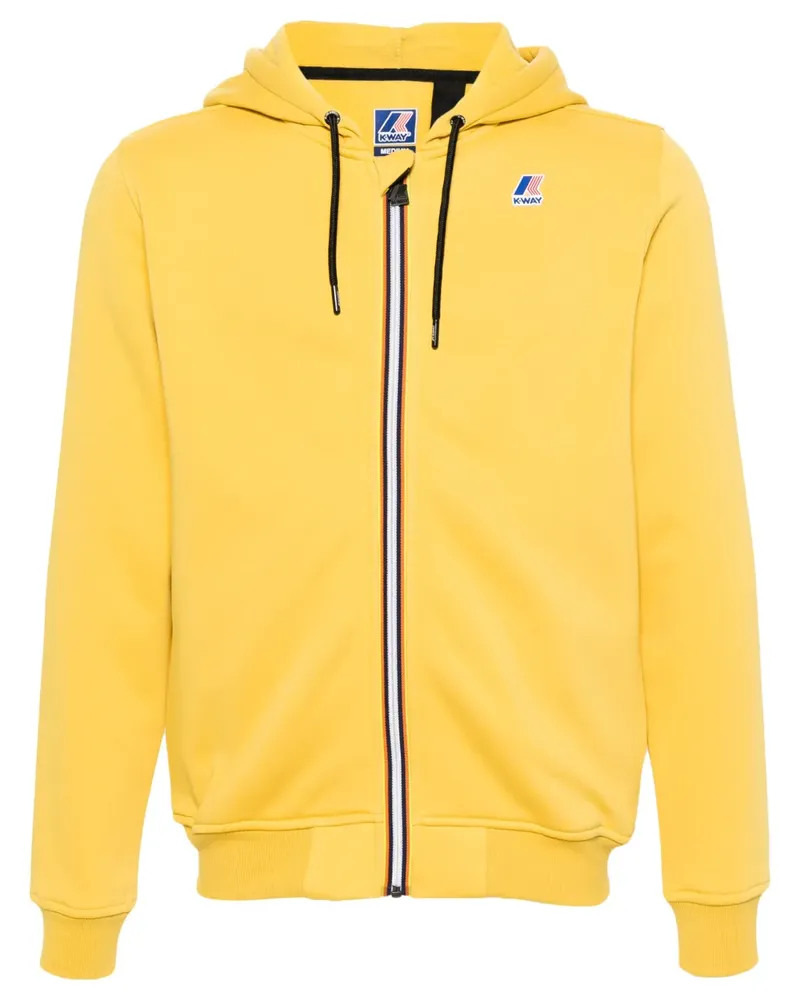 K-Way Kapuzenjacke mit Logo-Patch - Gelb Gelb