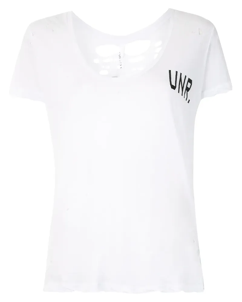 Unravel T-Shirt mit Foto-Print - Weiß Weiß