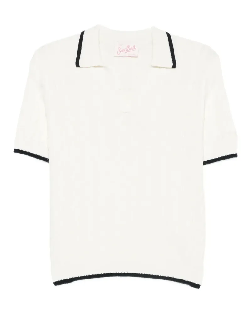 MC2 Saint Barth Amaris Braid cable-knit T-shirt - Nude Nude