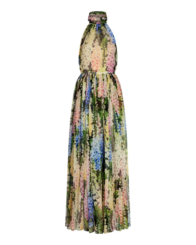 Oscar de la Renta Foxglove Chiffon-Abendkleid - Grün Grün