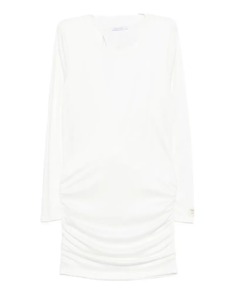Patrizia Pepe draped mini dress - Weiß Weiß