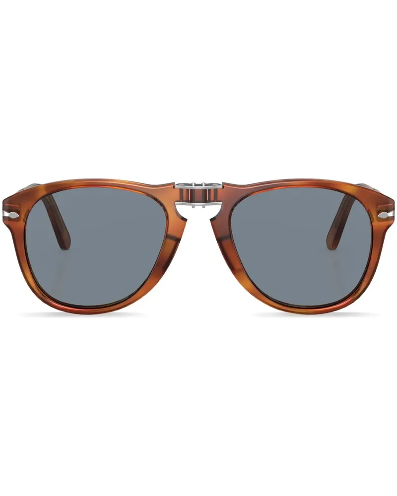 Persol Runde Steve McQueen Sonnenbrille - Braun Braun