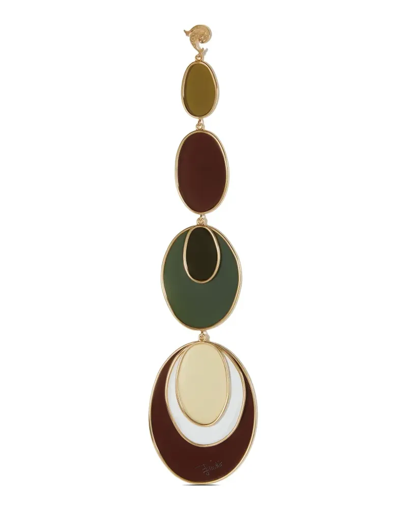 Emilio Pucci Rombi Ohrring - Rot Rot