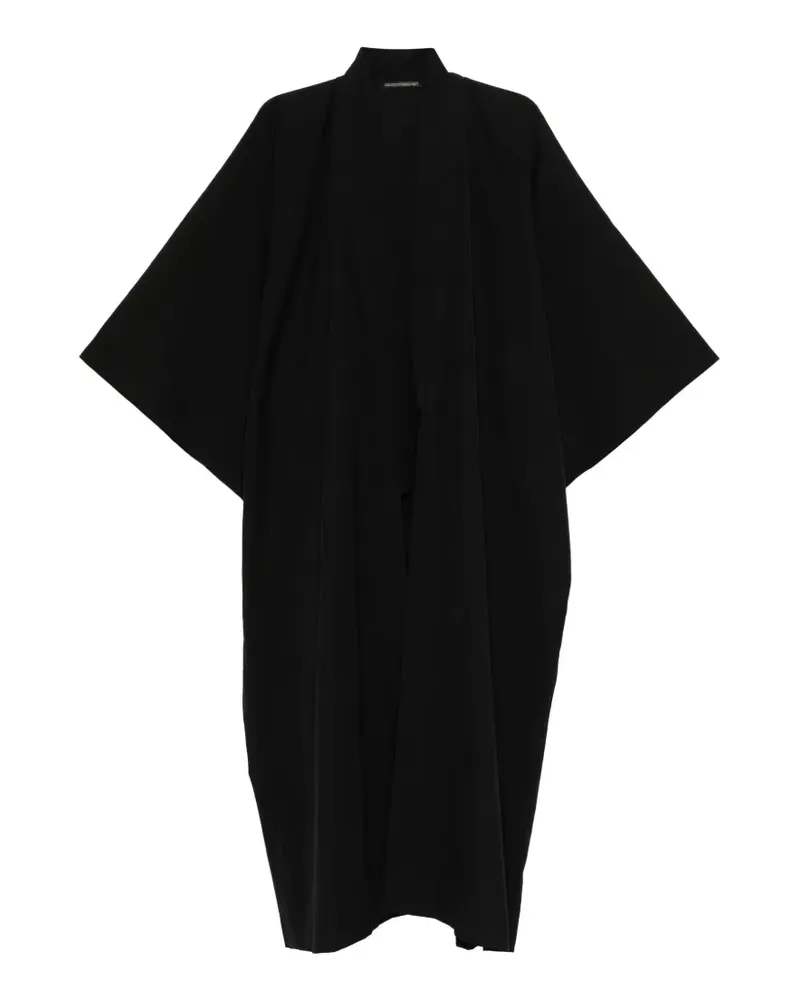 Yohji Yamamoto gabardine Kimono Haori coat - Schwarz Schwarz