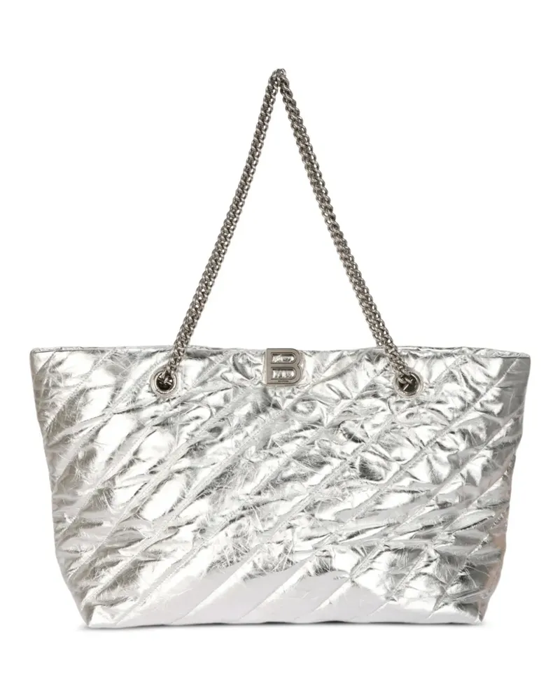 Balenciaga medium Crush quilted tote bag - Silber Silber
