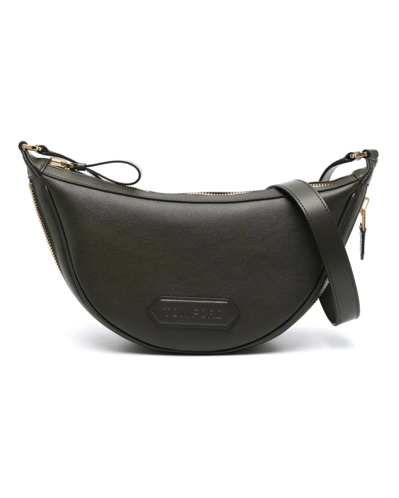 Tom Ford Crescent Schultertasche - Grün Grün