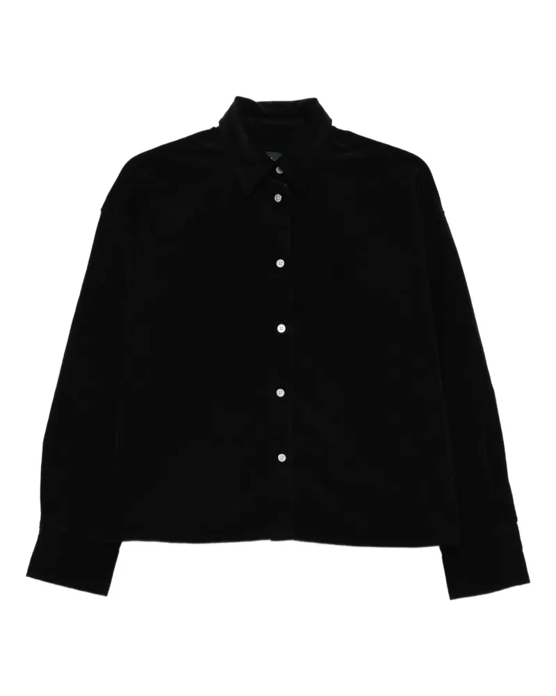 7 for all mankind Hemd aus Cord - Schwarz Schwarz
