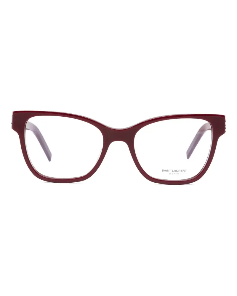 Saint Laurent Brille mit eckigem Gestell - Rot Rot