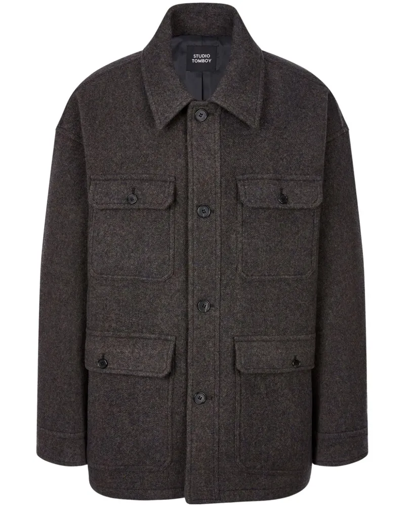 STUDIO TOMBOY Texturierte Jacke - Grau Grau