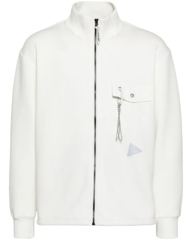 and wander Airy Sweat-Outerwear mit Reißverschluss - Weiß Weiß