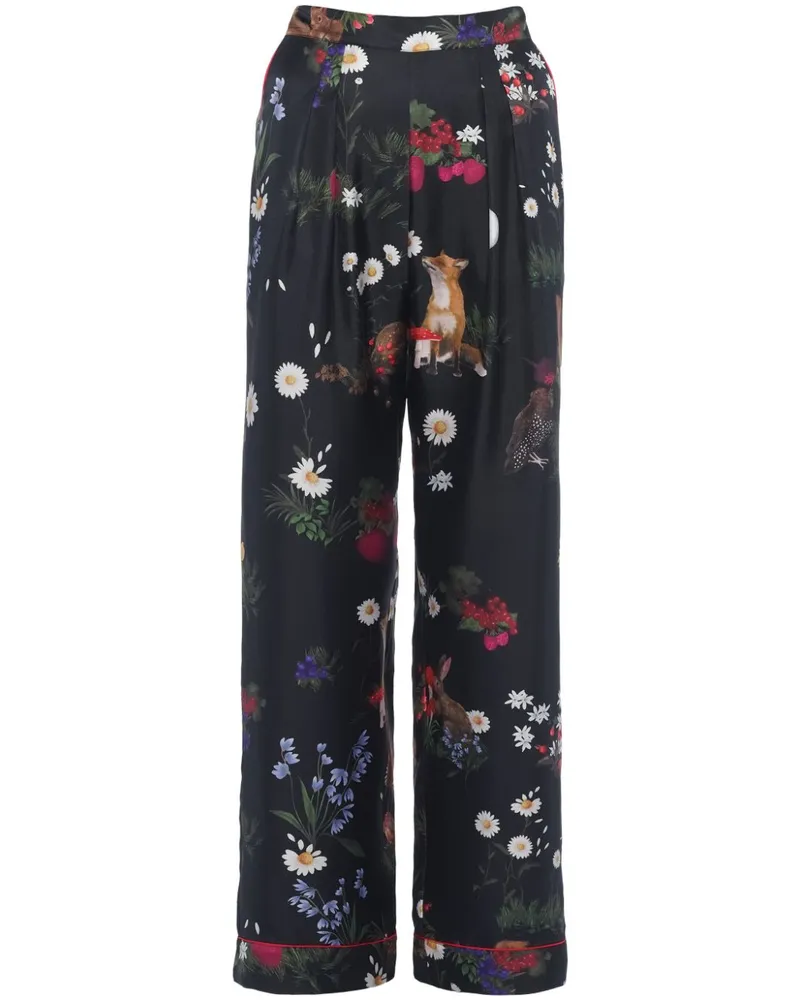 Eres Poète Pyjama-Hose - Schwarz Schwarz