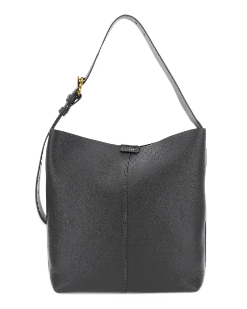 Soeur Saudade grained leather shoulder bag - Schwarz Schwarz