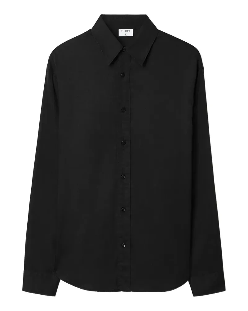 Filippa K voile long-sleeve shirt - Schwarz Schwarz