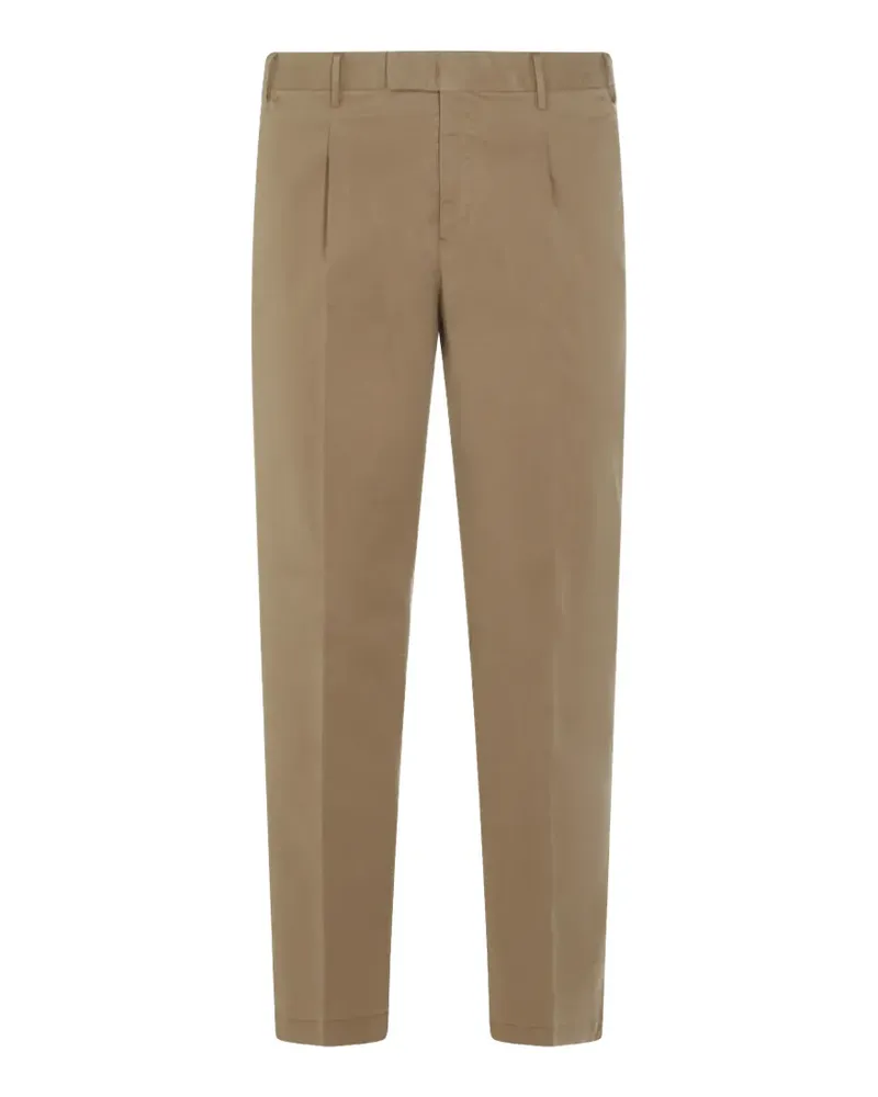 PT TORINO belt-loops pleated trousers - Nude Nude