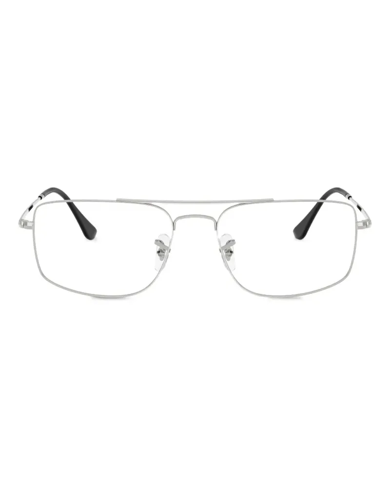 Ray Ban Brille mit eckigem Gestell - Silber Silber