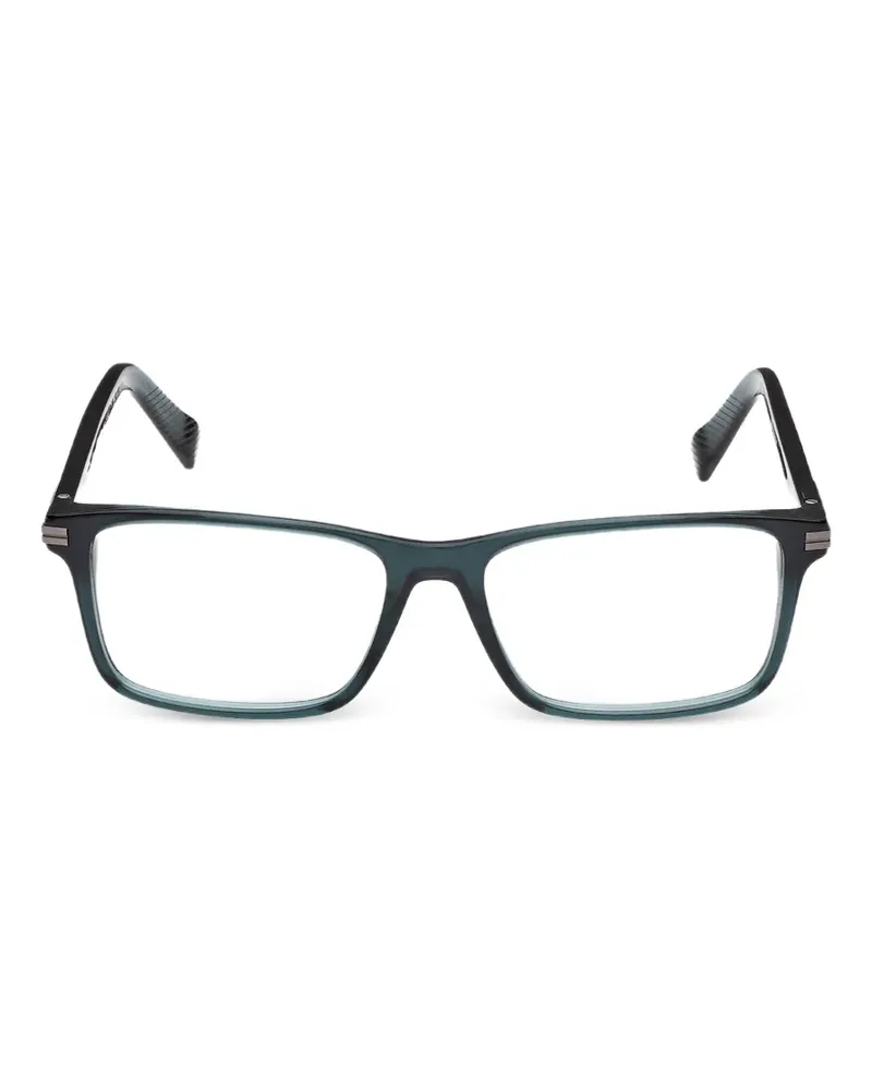 Ermenegildo Zegna Brille mit eckigem Gestell - Grün Grün
