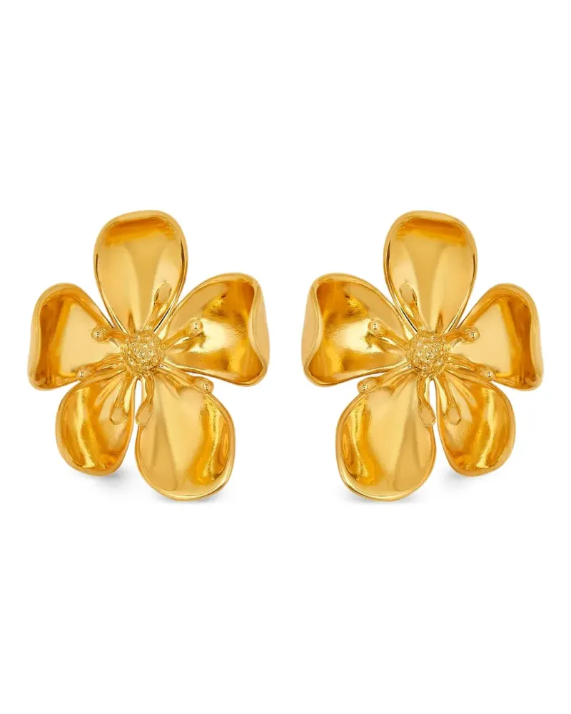 Oscar de la Renta Ring mit Blumendetail - Gold Gold