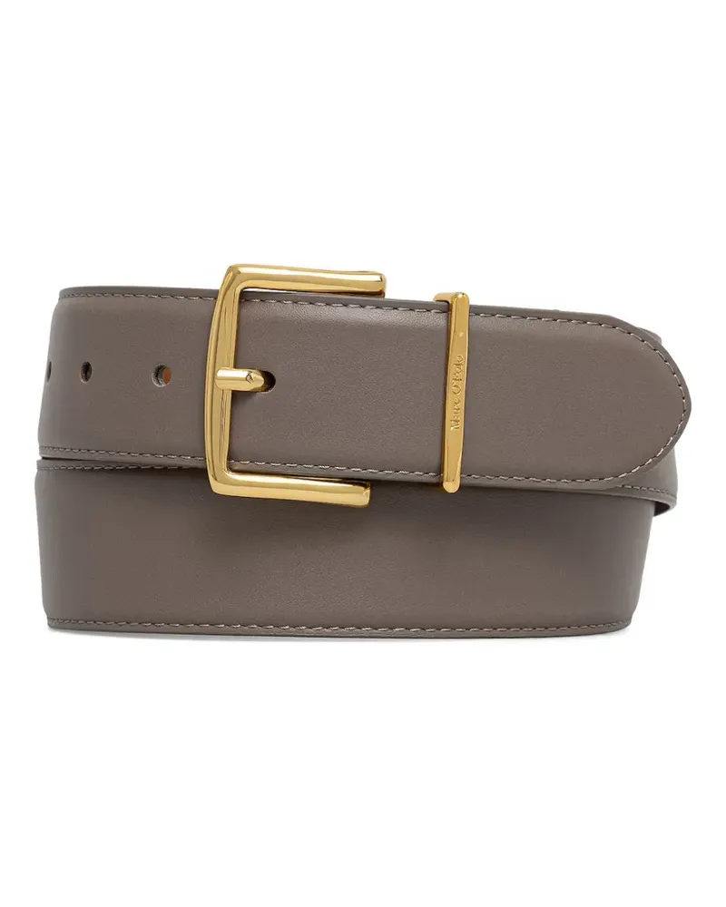 Marc O'Polo buckle-fastening leather belt - Grau Grau