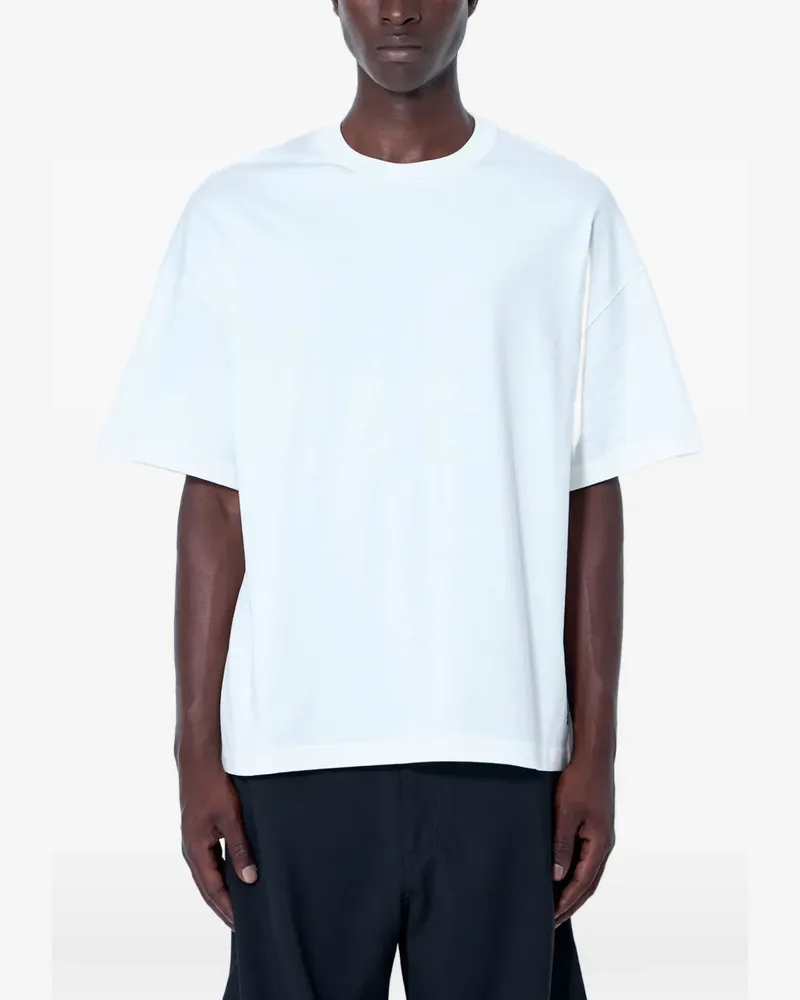 Jil Sander logo-print crew-neck T-shirt - Weiß Weiß