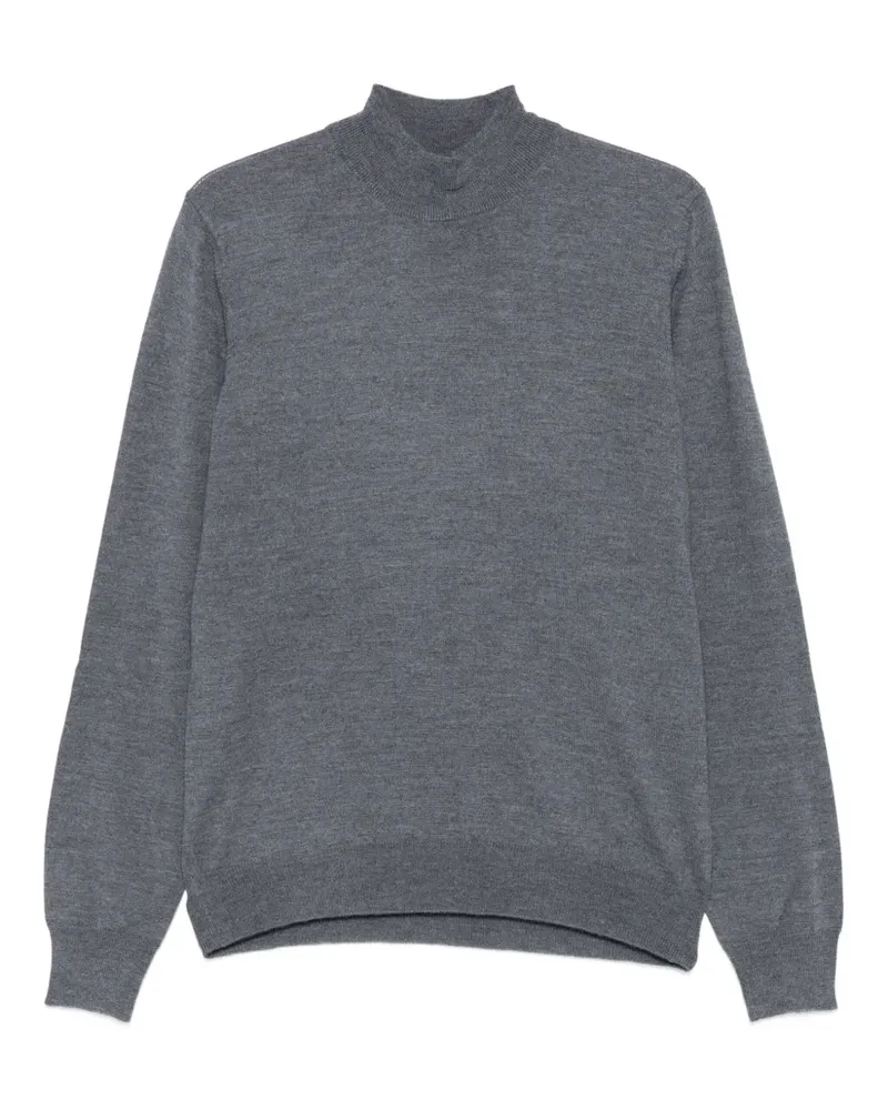 Tagliatore Pullover mit Stehkragen - Grau Grau