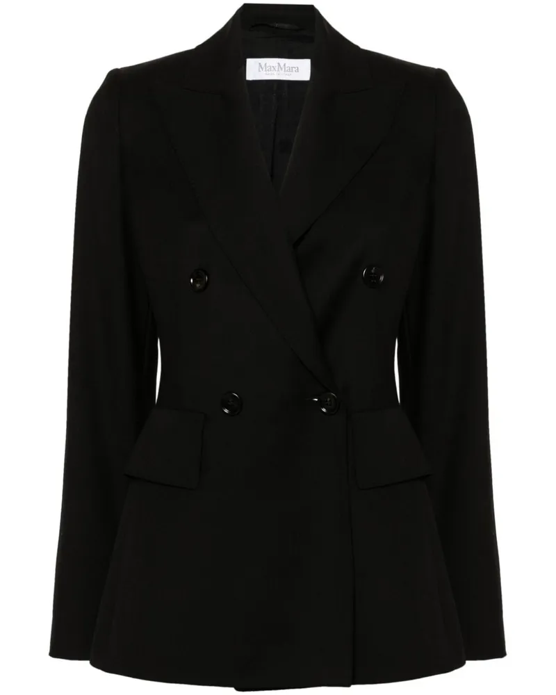 Max Mara Doppelreihiger Osanna Blazer - Schwarz Schwarz