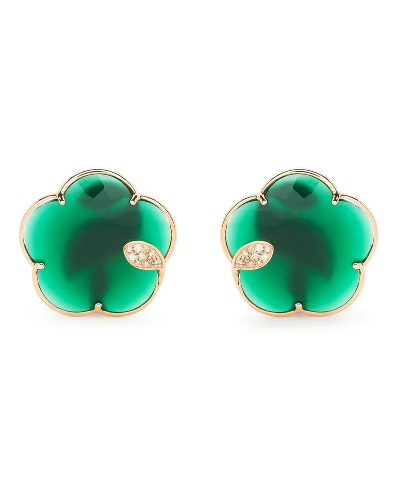 Pasquale Bruni 18kt Ton Joli Rotgoldohrringe mit Schmucksteinen - Rosa Rosa