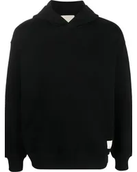 Emporio Armani Hoodie aus Bio-Baumwolle Schwarz