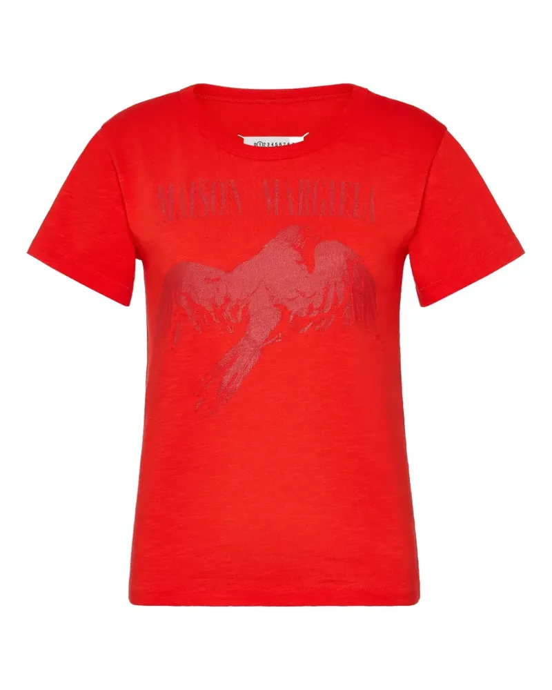 Maison Margiela Klassisches T-Shirt - Rot Rot