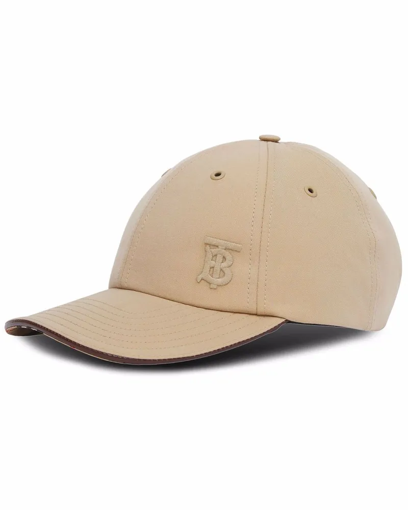 Burberry Baseballkappe mit Monogramm - Nude Nude