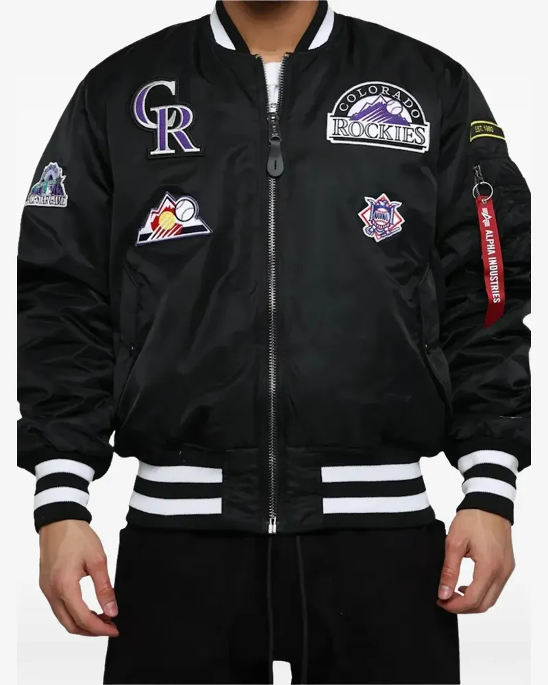 New Era x Alpha Industries reversible bomber jacket - Schwarz Schwarz