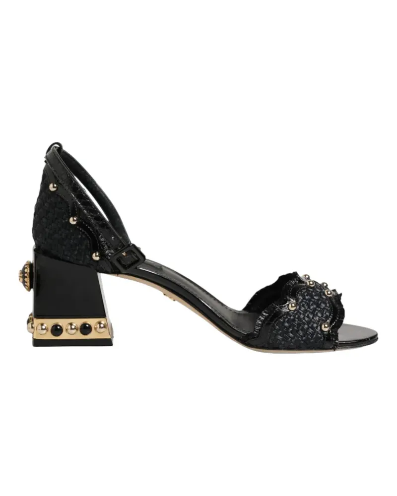 Dolce & Gabbana Sandalen mit Blockabsatz - Schwarz Schwarz