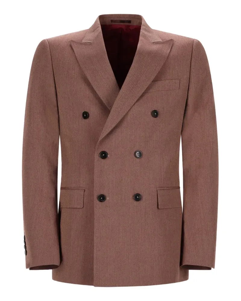 Drôle de Monsieur double-breasted jacket - Braun Braun