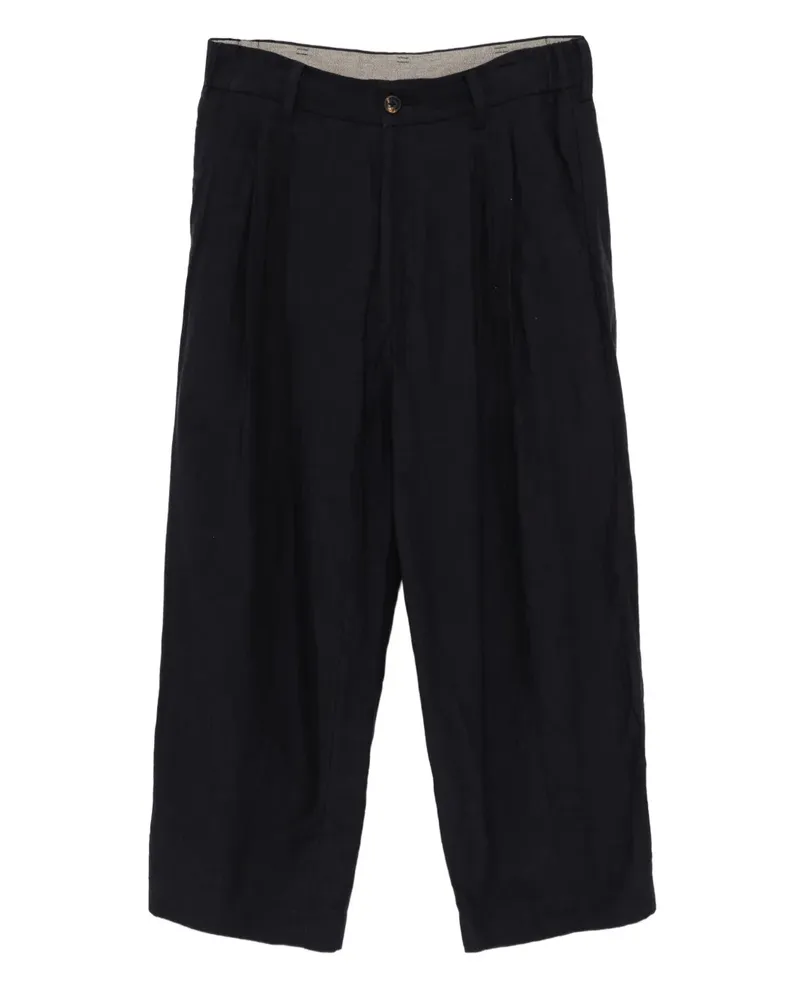 Ziggy Chen Hose aus Leinen - Blau Blau