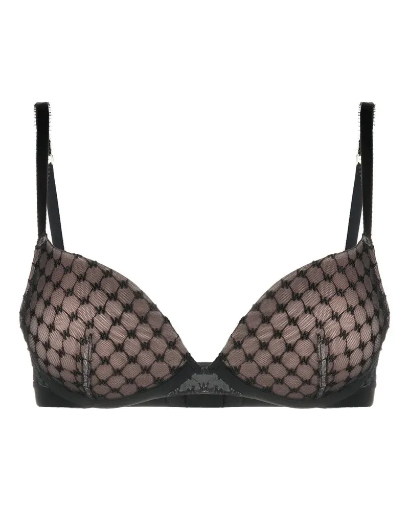 Wolford BH mit Monogrammmuster - Schwarz Schwarz