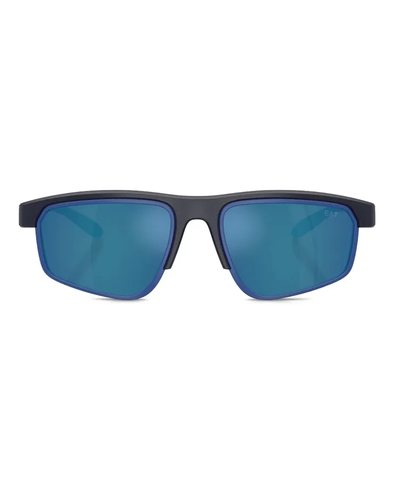 EA7 Vyron rectangle-frame sunglasses - Schwarz Schwarz