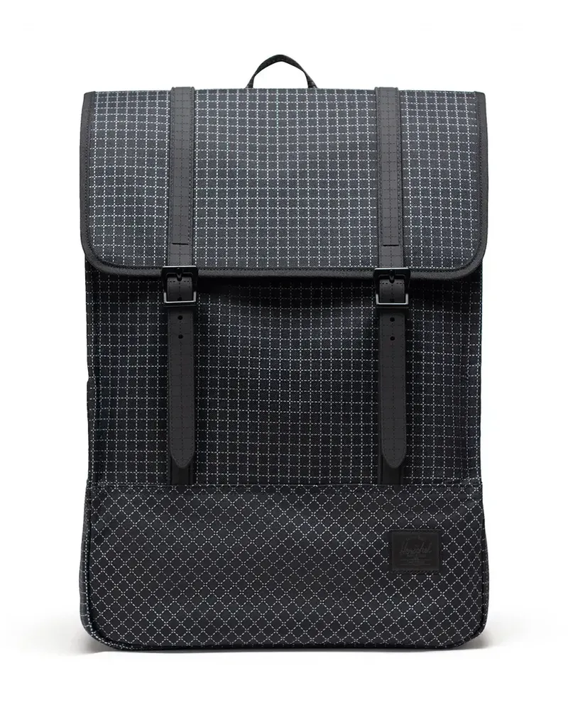 Herschel Supply Co. Survey 20L grid-pattern buckle-strap backpack - Schwarz Schwarz