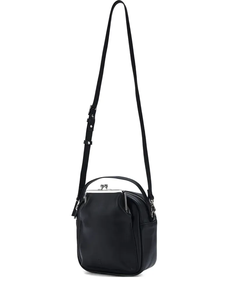 Yohji Yamamoto Handtasche aus Leder - Schwarz Schwarz