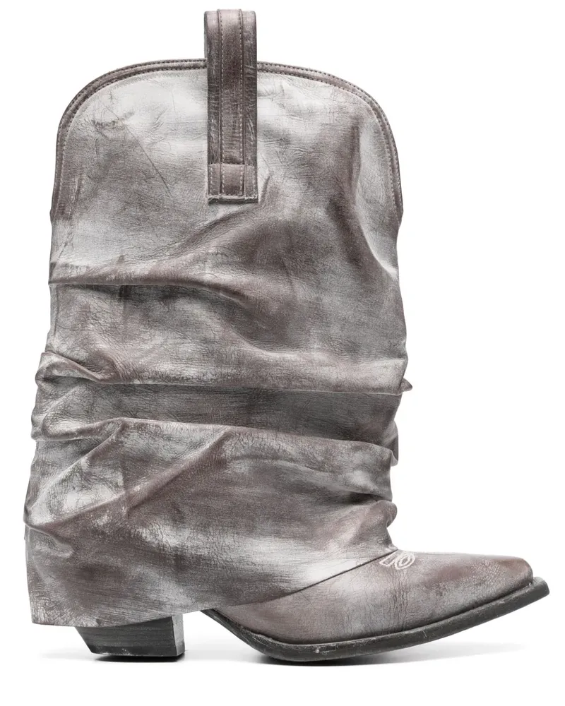 R13 Low Rider Cowboystiefel - Grau Grau