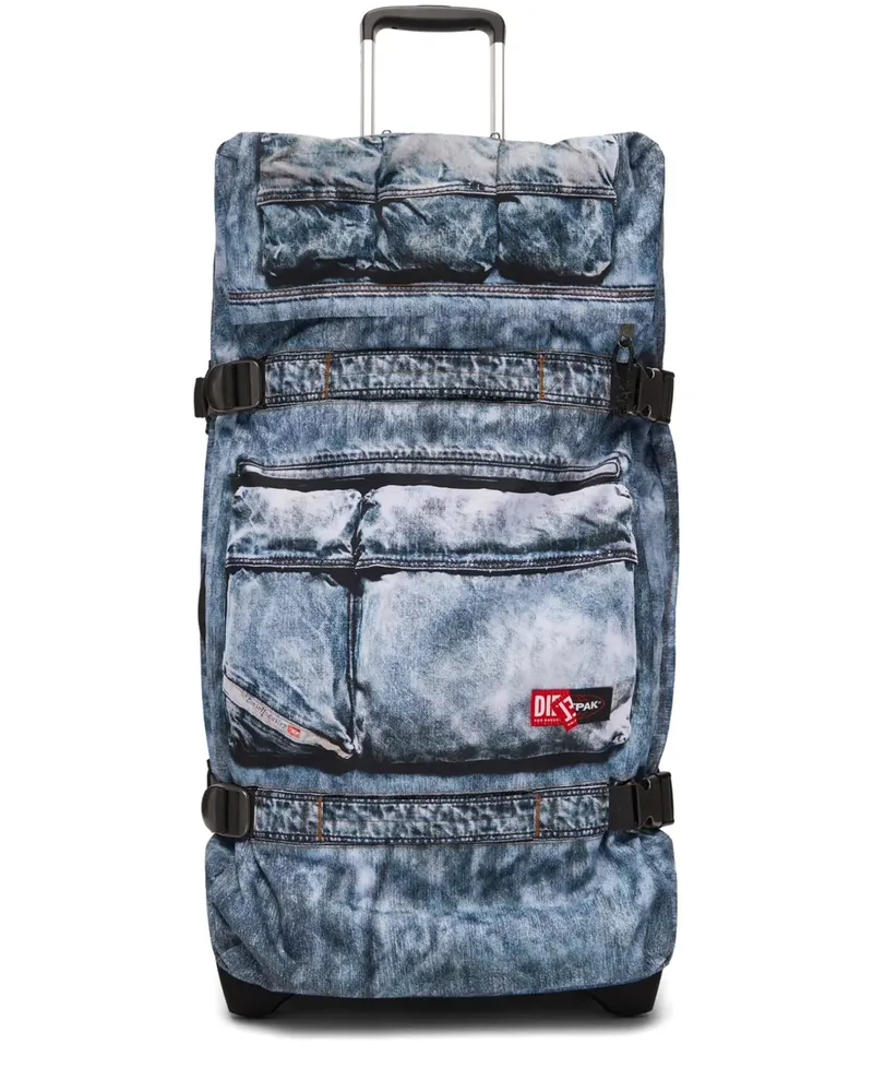 Diesel x Eastpak Rollkoffer in Jeansoptik - Blau Blau
