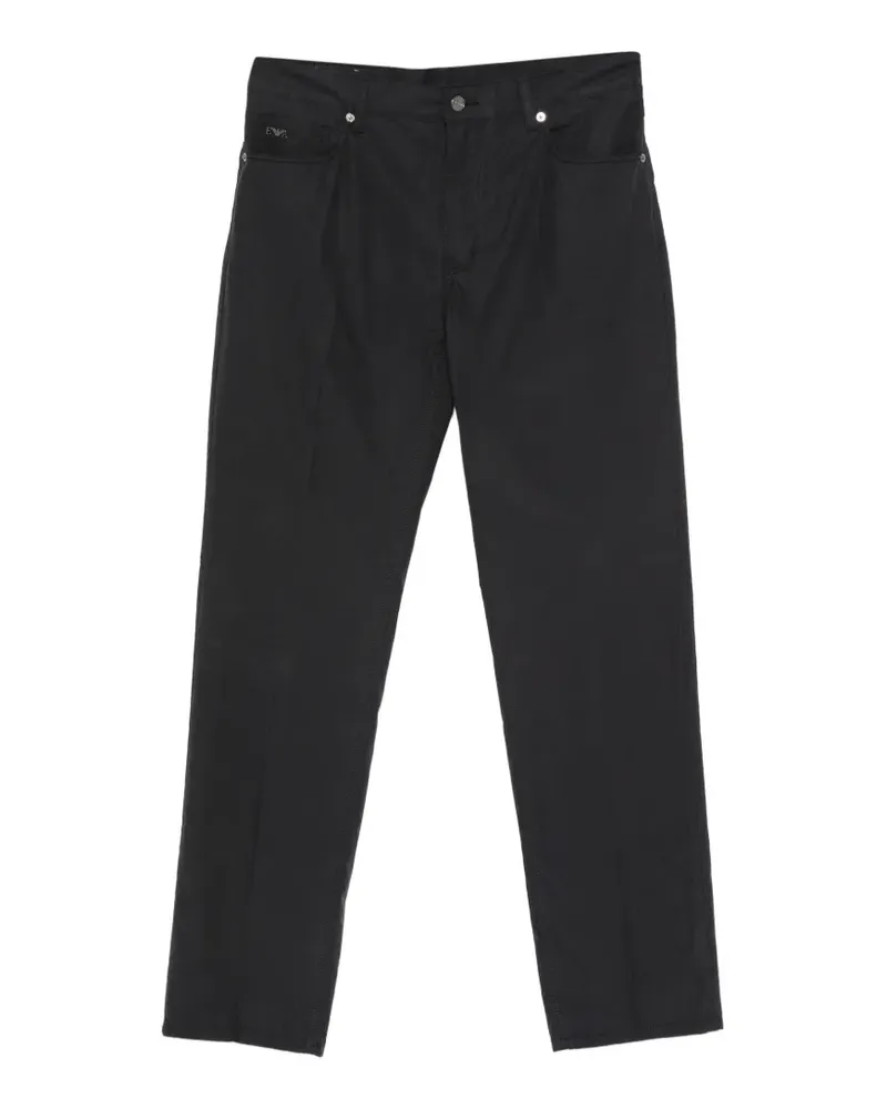 Emporio Armani Hose mit Logo-Schild - Blau Blau