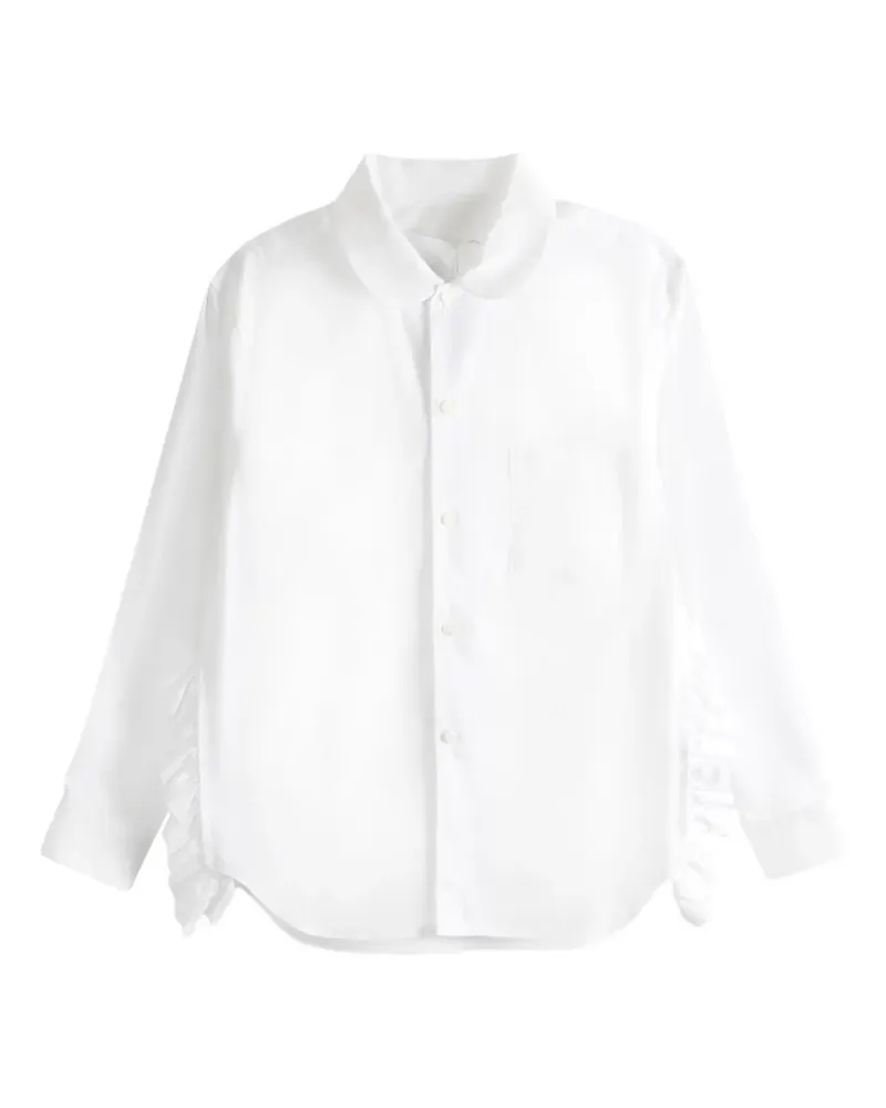 Comme des Garçons Oberteil mit rundem Kragen - Weiß Weiß