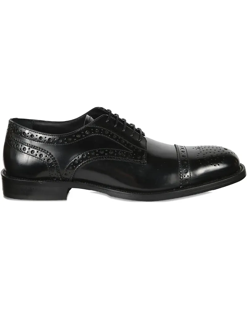 Baldinini leather derby shoes - Schwarz Schwarz