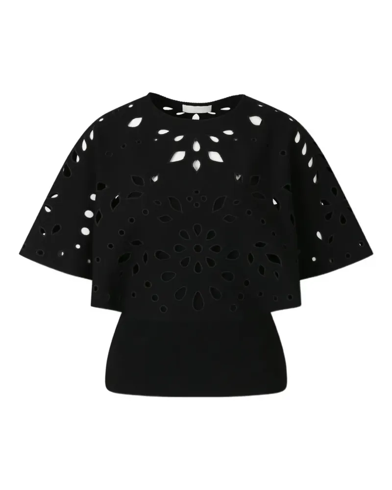 Ulla Johnson Blumiges Oberteil - Schwarz Schwarz